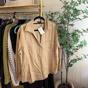 Beige Women's Tencil Blouse